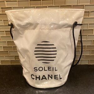 CHANEL Soleil Cream Tote Bag